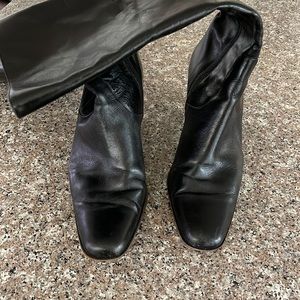 Women's Black Leather Boots